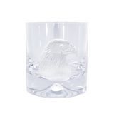 Pair of Glass Tumblers With Engraved Eagle