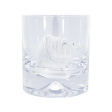 Pair of Glass Tumblers With Engraved Bulldog