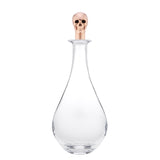 Rose Gold Skull Wine Decanter