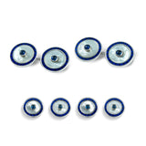 18ct White Gold Round Dress Set with Mother of Pearl and Sapphire