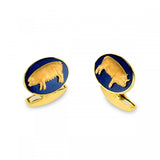 18ct Yellow Gold Pig Cufflinks