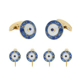 18ct Yellow Gold Royal Blue And Sapphire Dress Set