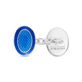 Customisable Sterling Silver Oxford Chain Link Cufflinks