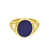 Yellow Gold Stone Set Lapis Lazuli Signet Ring