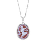 Sterling Silver Zodiac Pendant - Libra