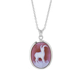 Sterling Silver Zodiac Pendant - Capricorn