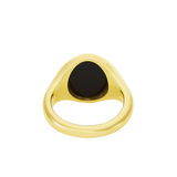 Yellow Gold Stone Set Black Onyx Signet Ring