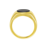 Yellow Gold Stone Set Black Onyx Signet Ring