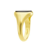 Yellow Gold Stone Set Black Onyx Signet Ring