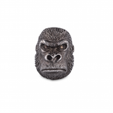 Oxidised Sterling Silver Grumpy Gorilla Ring