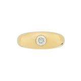 18ct Yellow Gold Diamond Gypsy Ring