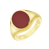 Yellow Gold Stone Set Cornelian Signet Ring