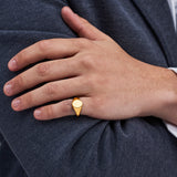 Yellow Gold Oval Signet Ring (10.5x8.5mm) – 9ct