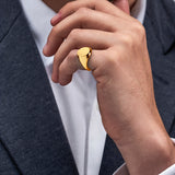 Yellow Gold Oval Signet Ring (12x10mm) – 18ct