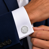 Sterling Silver St. Christopher Cufflinks