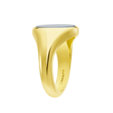 Yellow Gold Stone Set Sardonyx Signet Ring