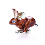 Sterling Silver Hare Lapel Pin