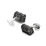 Sterling Silver Treasure Chest Cufflinks