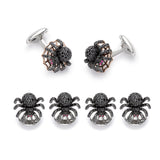 Sterling Silver Black Spinel Spider Dress Set