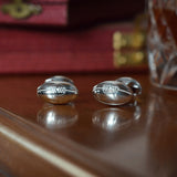 Sterling Silver Rugby Ball Cufflinks