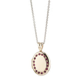 9ct Yellow Gold Ruby Set Locket