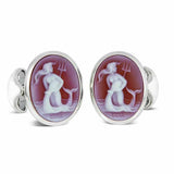 Sterling Silver Zodiac Cufflinks - Aquarius