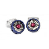 Jet Turbine Engine Cufflinks