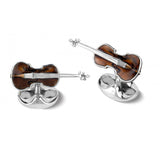 Sterling Silver Violin Cufflinks