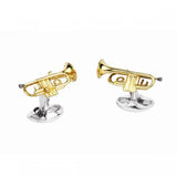 Sterling Silver Trumpet Cufflinks