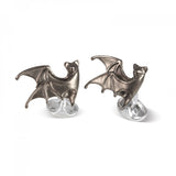 Sterling Silver 'Eerie' Bat Cufflinks