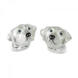 Sterling Silver Labrador Dog Cufflinks