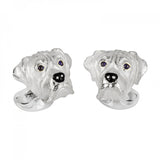 Sterling Silver Boxer Dog Cufflinks