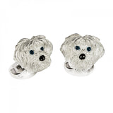 Sterling Silver Shih Tzu Dog Cufflinks