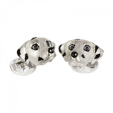 Sterling Silver Dalmatian Dog Cufflinks