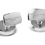 Sun And Planet Gear Cufflinks In Black