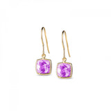 Leora Cushion Shaped Amethyst Drop Earring