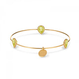 Leora Teardrop Shaped Gemstone Bangle in Lemon Quartz