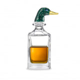 Green Duck Head Crystal Decanter