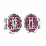 Sterling Silver Zodiac Cufflinks - Gemini