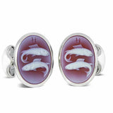 Sterling Silver Zodiac Cufflinks - Pisces