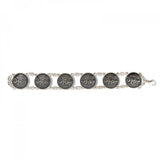 Sterling Silver Rhino 6 Disc Bracelet