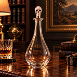 Rose Gold Skull Wine Decanter