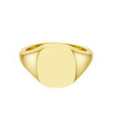 Yellow Gold Cushion Signet Ring (12x10mm) – 18ct