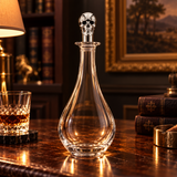Silver Skull Wine Decanter