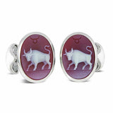 Sterling Silver Zodiac Cufflinks - Taurus