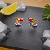 Sterling Silver Shrimp Cufflinks