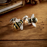 Sterling Silver Bumble Bee Cufflinks